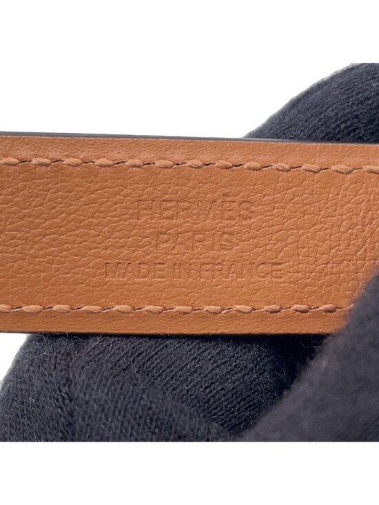 Hermes Kelly Belt Gold Silver Epsom
